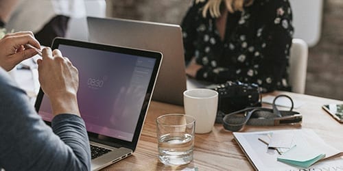 Entrepreneurs working together in cowork space